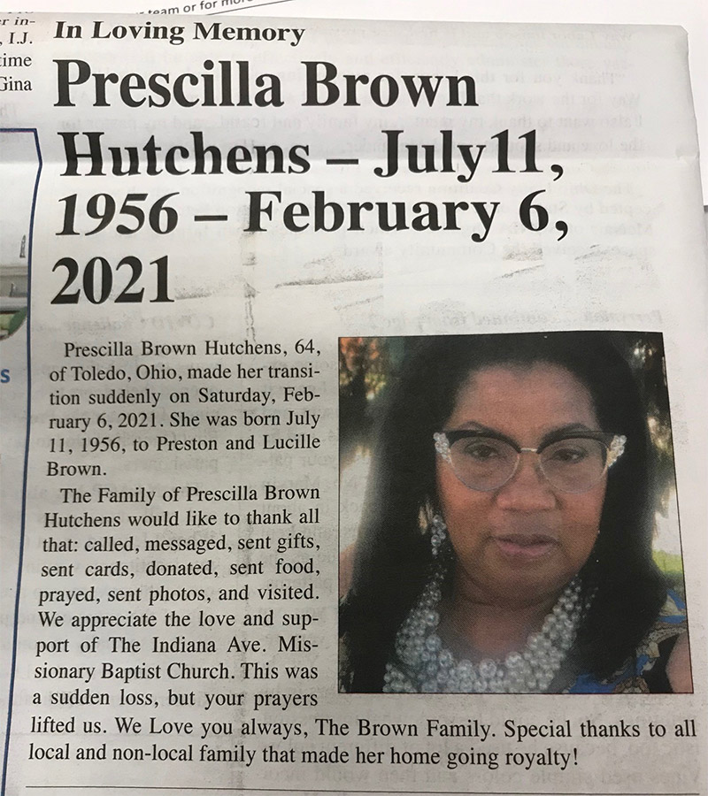 Prescilla Brown Hutchens