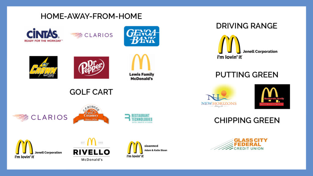 2022 FORE The House Golf Outing Sponsors