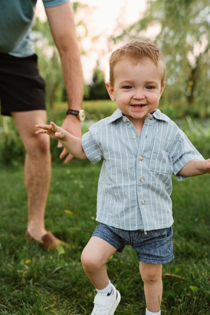 Jaxson Bruce smiling outdoors