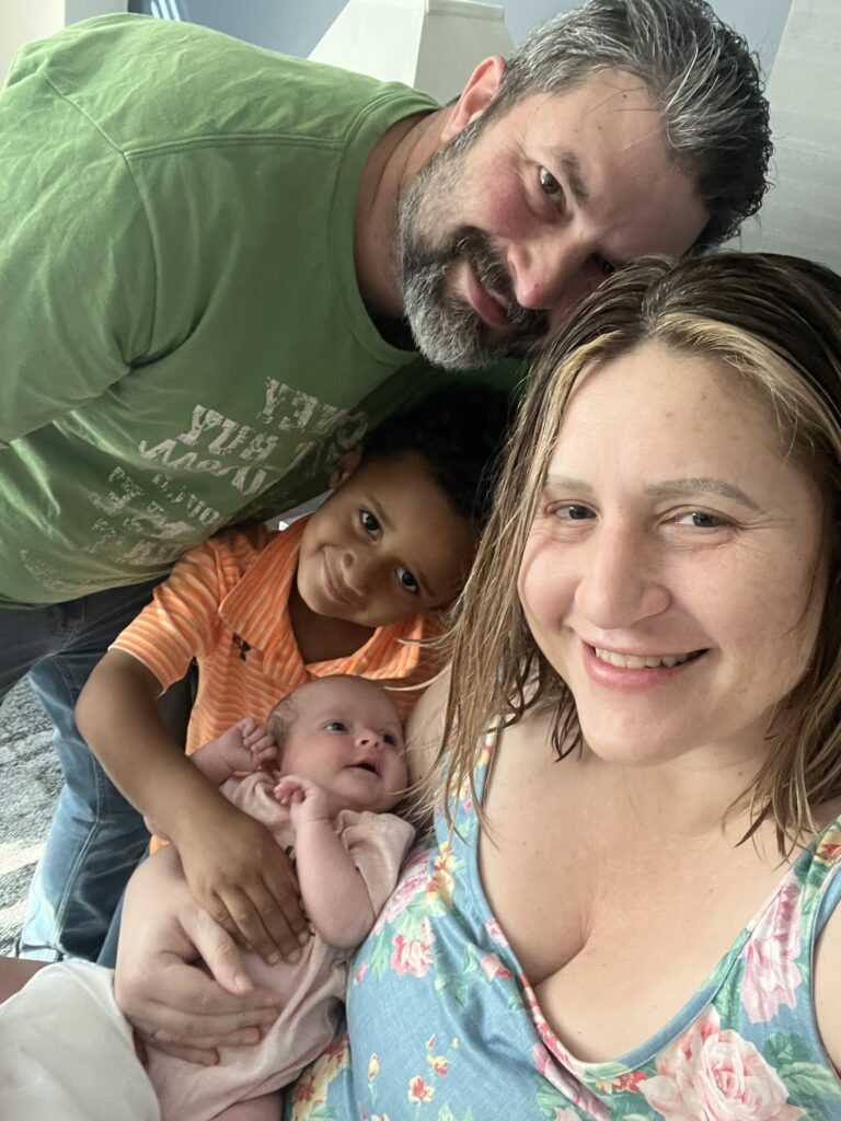 Jamie and Josh McMillan with their children, Jakob and Joslyn